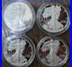 2004,2012,2013,2023 PROOF 1 oz. 999 Fine American Silver Eagle No Box or COA