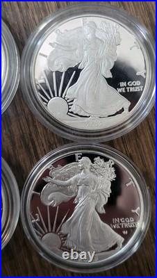 2004,2012,2013,2023 PROOF 1 oz. 999 Fine American Silver Eagle No Box or COA