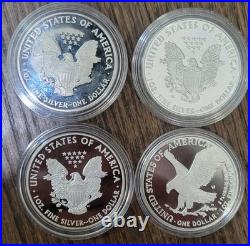 2004,2012,2013,2023 PROOF 1 oz. 999 Fine American Silver Eagle No Box or COA