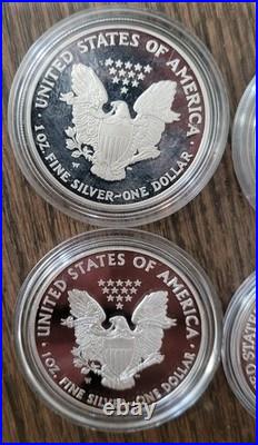 2004,2012,2013,2023 PROOF 1 oz. 999 Fine American Silver Eagle No Box or COA