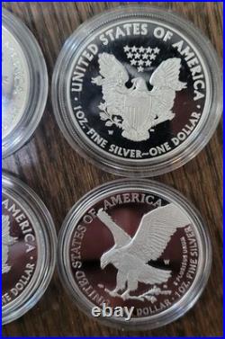 2004,2012,2013,2023 PROOF 1 oz. 999 Fine American Silver Eagle No Box or COA