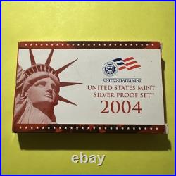 2004.999 Silver Proof Set COA Box 11 Coins 90% US Mint OGP USA Nice