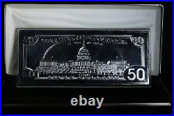 2004 Proof 4 Oz Silver 50 Dollar Bill Opened? With box and coa
