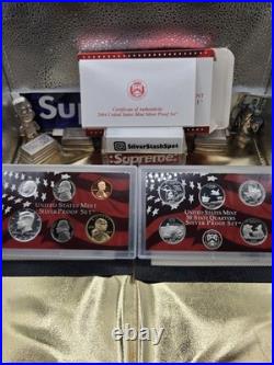 2004 U. S. Mint Silver Proof Set with Box & COA 90% Silver $1.85 FV NEW? OGP