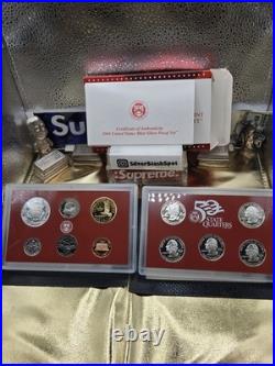 2004 U. S. Mint Silver Proof Set with Box & COA 90% Silver $1.85 FV NEW? OGP