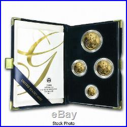 2004 W American Gold Eagle 4 Coin Proof Set w Box COA Platinum Silver Palladium