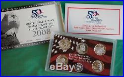 2004 thru 2009 S Proof State Quarter 90% Silver 31 Coin Statehood Set Box + COA