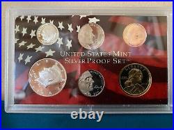2004 to 2006 US MINT SILVER PROOF SETS (3) With BOX AND COA