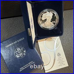 2005 American Eagle One Ounce Silver Proof Coin With COA & Case Box