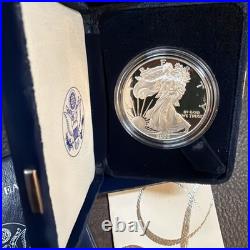 2005 American Eagle One Ounce Silver Proof Coin With COA & Case Box