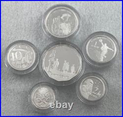 2005 Australia Fine Silver Proof Set in Timber Display Box