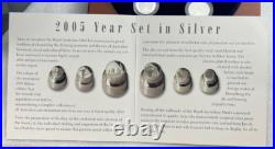 2005 Australia Fine Silver Proof Set in Timber Display Box