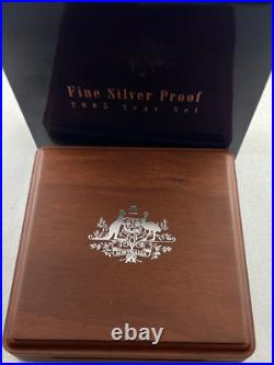 2005 Australia Fine Silver Proof Set in Timber Display Box
