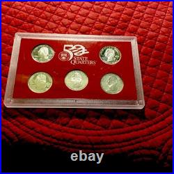 2005 SILVER PROOF SET Box & COA + 2001 Silver Quarters Proof Set (No Box Or COA)