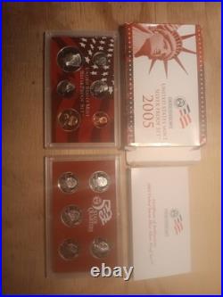 2005 United States Mint Silver Proof Set in Box with COA 11 Coin Set