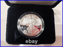 2005-W Silver American Eagle One Dollar Proof Coin withBox & COA