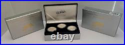 2006 American Silver Eagle 20th Anniversary 3 Silver Coin Set with BOX and COA