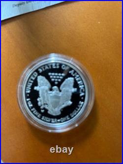 2006 Proof American Silver Eagle in Box, With Certificate Of Authenticity