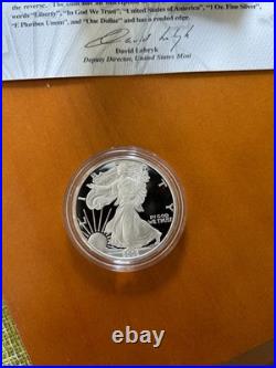 2006 Proof American Silver Eagle in Box, With Certificate Of Authenticity