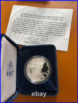 2006 Proof American Silver Eagle in Box, With Certificate Of Authenticity