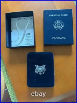 2006 Proof American Silver Eagle in Box, With Certificate Of Authenticity