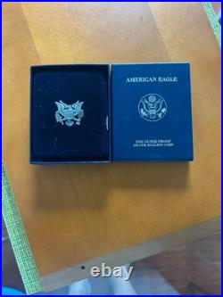 2006 Proof American Silver Eagle in Box, With Certificate Of Authenticity