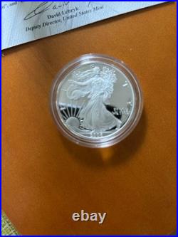 2006 Proof American Silver Eagle in Box, With Certificate Of Authenticity