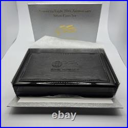 2006 SILVER AMERICAN EAGLE 20th ANNIVERSARY 3 COIN SET WITH BOX & COA US MINT