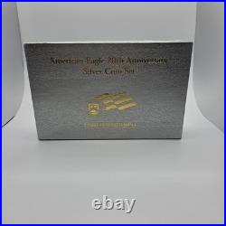 2006 SILVER AMERICAN EAGLE 20th ANNIVERSARY 3 COIN SET WITH BOX & COA US MINT