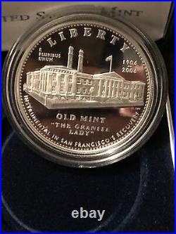 2006 S San Francisco Old Mint Proof Commemorative Silver Dollar WithBox & COA
