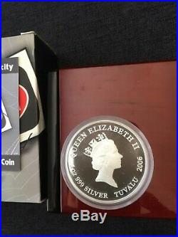 2006 TUVALU $1 Deadly & Dangerous RedBack Spider 1oz Silver Proof Coin Box