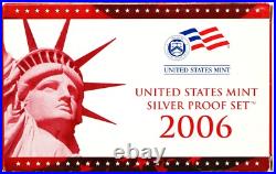 2006 United States Silver Proof Set with Box & COA
