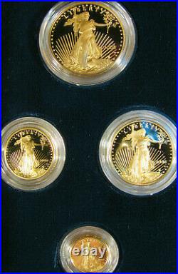 2006 W American Gold Eagle 4 Coin Proof Set w Box COA Platinum Silver Palladium
