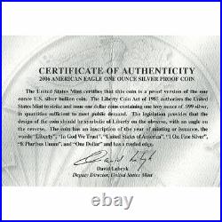 2006-W DCAM Gem Proof Silver Eagle Original Box and Certificate of Authenticity