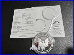 2006 W. Mint 1 oz Silver Proof Walking Liberty/American Eagle (withbox, OGP/COA)