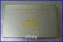 2006 W P 3-Coin Silver Eagle Proof Set 20th Anniversary Box & COA