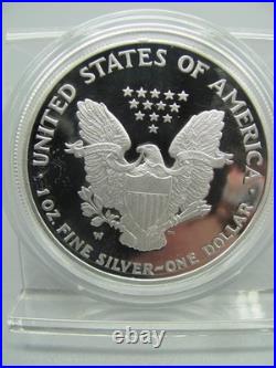 2007 American Eagle Proof Silver Dollar with Box and COA