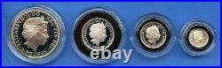 2007 Britannia. 958 Silver Proof 4 Coin Collection Royal Mint #049 with Box COA