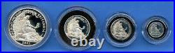 2007 Britannia Silver Proof 4 Coin Collection Royal Mint #049 with Box COA 2007 Britannia Silver Proof 4 Coin Collection Royal Mint #049 with Box COA
