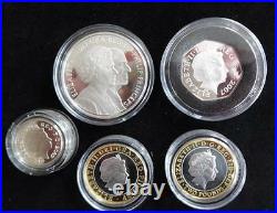 2007 Silver Proof 6 Coin Royal Mint Family Year Set £2 Britannia Box + Coa