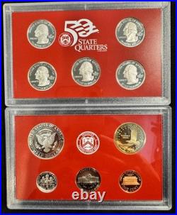 2007 U. S. Mint 10 of 14 Coins Silver Proof Set with Box & COA