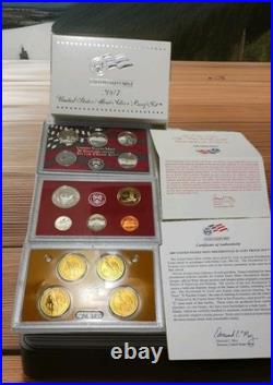 2007 United States Mint 14 Coin Silver Proof Set with COA & Box