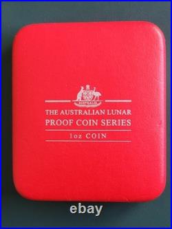 2008 2009 Australia Coin 1 oz 0.999 Silver Year of the Ox Proof in Box with COA