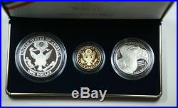 2008 Bald Eagle Gold & Silver Commemorative Coin Proof Set w Box COA