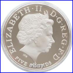 2008 Royal Mint Elizabeth I 450th Anniv £5 Five Pound Silver Proof Coin Box Coa
