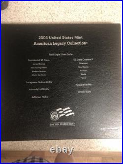 2008 USMINT American Legacy Collection 15 Proof Coins in Display Case / OGP