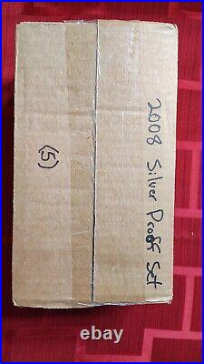 2008 US MINT SILVER PROOF SET 14 COINS (5) Sets In Mint Sealed Box