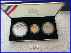 2008 US Mint Bald Eagle Gold & Silver 3 Coin Proof Set with Box/COA