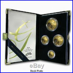 2008 W American Gold Eagle 4 Coin Proof Set w Box COA Platinum Silver Palladium