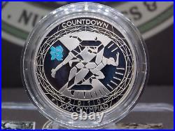 2009 2012 Countdown to LONDON Olympics SILVER Proof (4 Coin) Set Box & COA